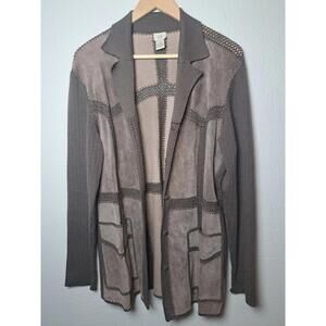 J Jill Women’s Coat Jacket Elisa Cavaletti One Button Size M